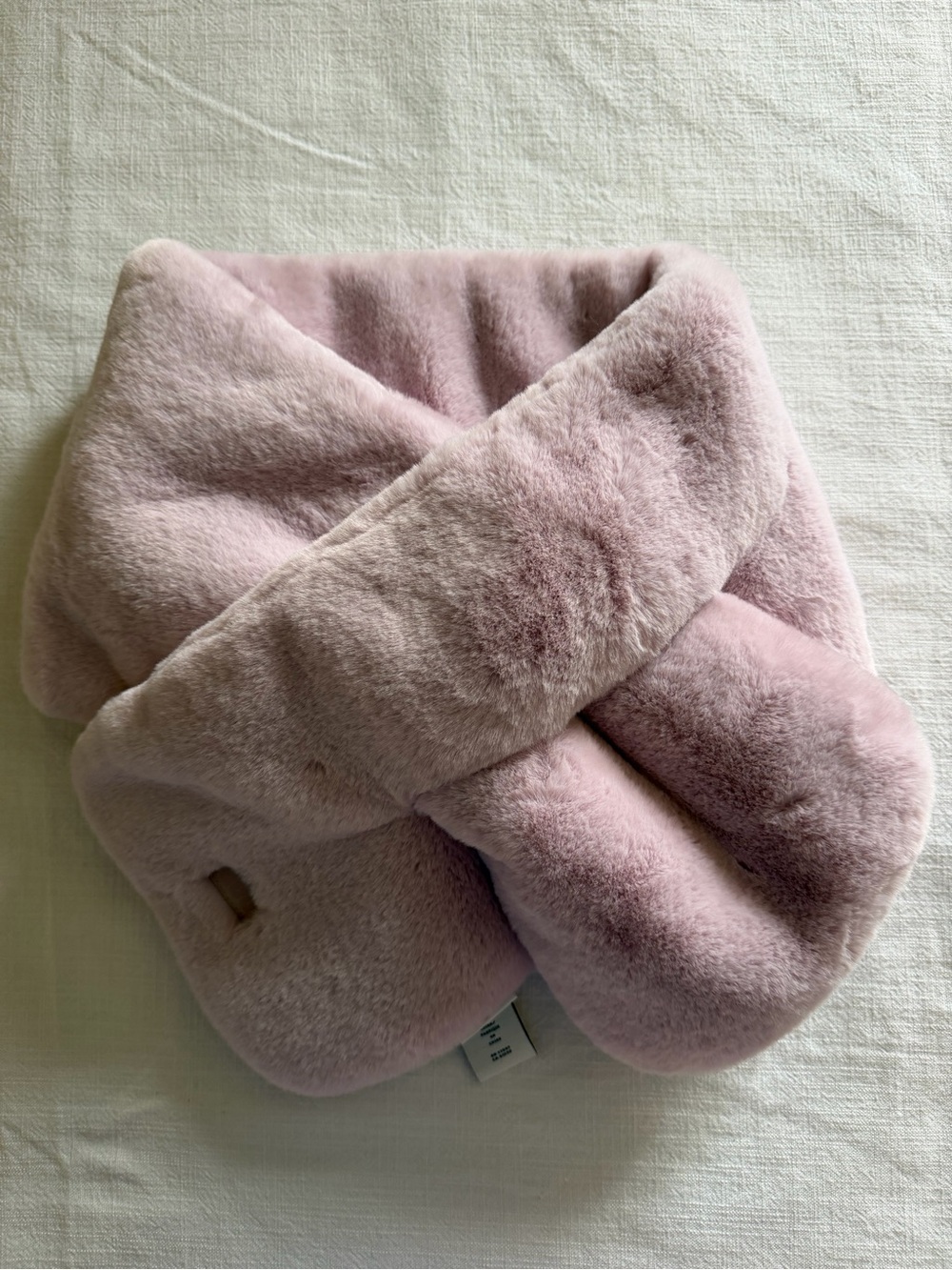 UGG Faux-Fur Pull-Through Scarf - Pink